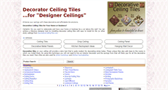 Desktop Screenshot of decoratorceilingtiles.com