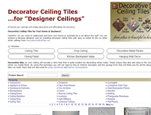 Tablet Screenshot of decoratorceilingtiles.com